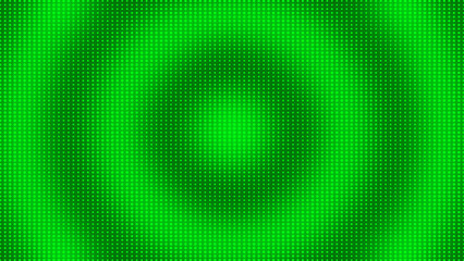 Modern halftone circular dots water waves ripple pattern Green background