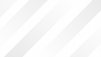 Modern white color diagonal stripes with circular dots simple and elegant futuristic background