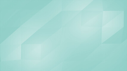 Simple and elegant moving multiple polygon shapes Cyan minimal geometric background