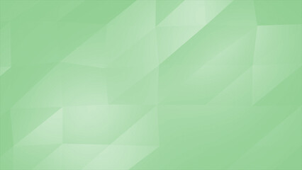 Simple and elegant moving multiple polygon shapes Green minimal geometric background