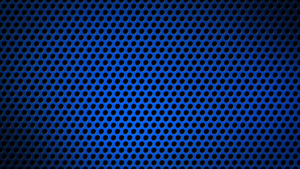 Simple Royal blue gradient metallic grill pattern minimal geometrical background