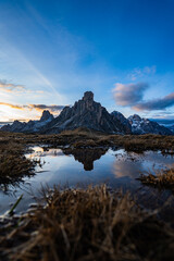 Dolomiten - Dolomites - Passo di Giau - Reflection - sunset 