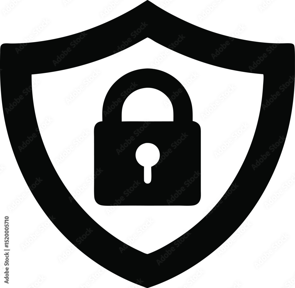Fototapete a 3d padlock with a key showing security and protection as an icon for web or computer access