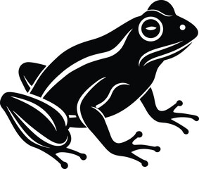Frog Vector Silhouette Art Icon

