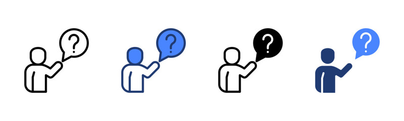 Counselling icon sheet multiple style collection