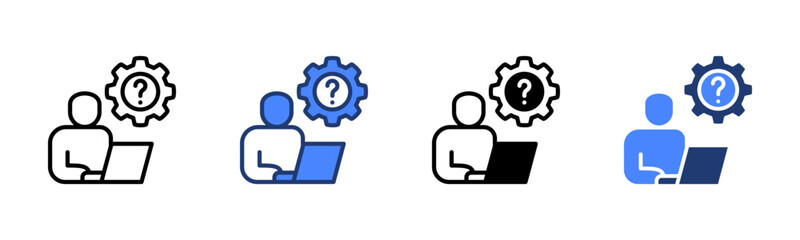 Helpdesk icon sheet multiple style collection