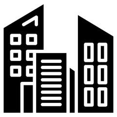 Skyscraper glyph icon