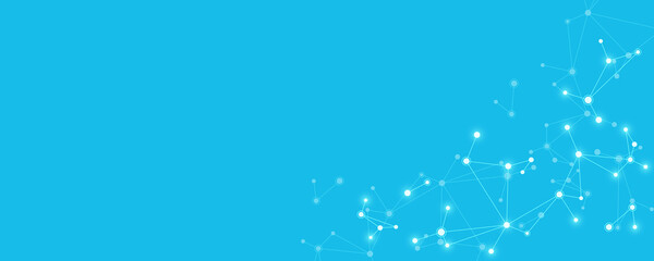 Molecular structure and genetic engineering, molecules DNA, neural network, scientific research. Abstract background for innovation technology, science, healthcare, and medicine