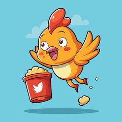 Cute Happy Penguin &ndash; Cartoon Icon Illustration, Animal Nature Concept Isolated in Flat Cartoon Style
