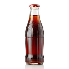 Glass Bottle of Soda Isolated on Transparent Background