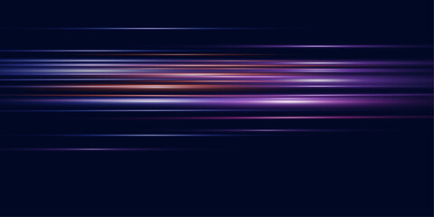 Glowing speed effect. Abstract rays of movement and speed.
