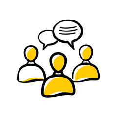 group chat vector icon