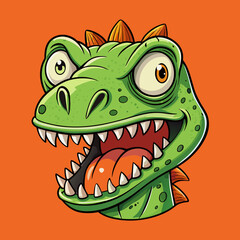 cartoon, animal, vector, frog, illustration, dragon, dinosaur, reptile, green, crocodile, lizard, cute, fun, baby, monster, alligator, art, amphibian, wildlife, zoo, character, nature, drawing, wild, 