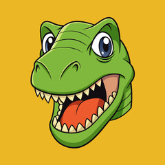 cartoon, animal, frog, vector, illustration, dinosaur, reptile, green, crocodile, lizard, fun, dragon, art, monster, baby, cute, nature, amphibian, wildlife, dino, character, alligator, drawing, gecko