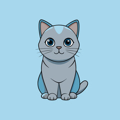 vector illustration of a cat