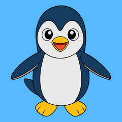 penguin with ice cream