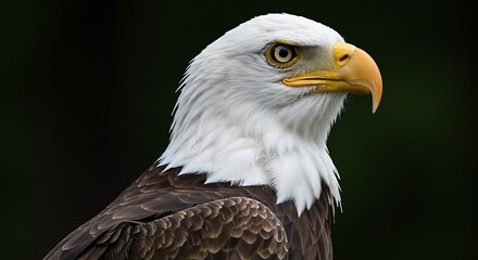 Naklejka premium american bald eagle