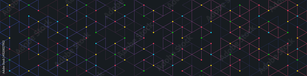 Leinwandbilder Abstract background with a seamless geometric pattern of simple triangle shapes. Stylish texture