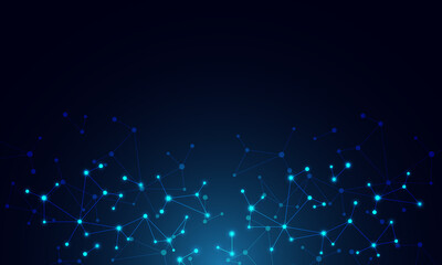 Molecular structure and genetic engineering, molecules DNA, neural network, scientific research. Abstract background for innovation technology, science, healthcare, and medicine