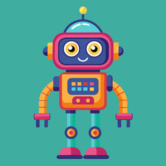 funny cartoon robot