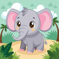 baby elephant cartoon