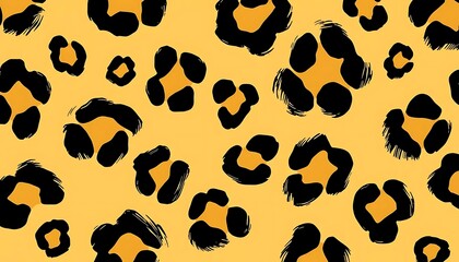 Fototapeta premium Leopard print background animal pattern safari wildcat design texture cheetah skin seamless fashion artwork