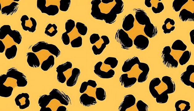 Fototapeta Leopard print background animal pattern safari wildcat design texture cheetah skin seamless fashion artwork