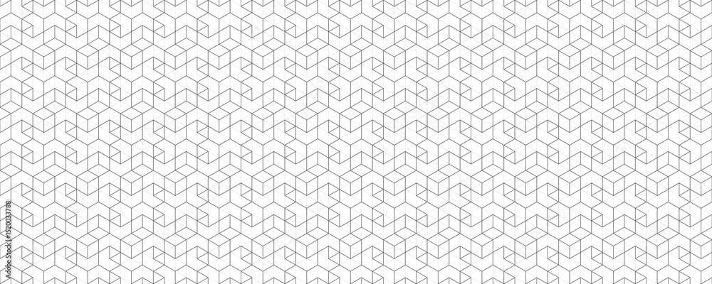 Fototapete abstract background with a seamless pattern of simple geometric shapes. stylish texture