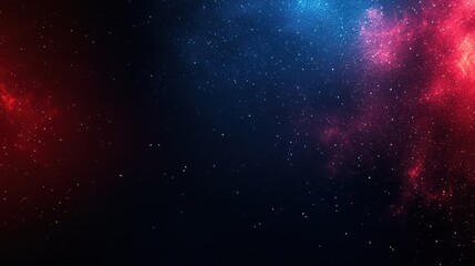 Cosmic nebulae in red and blue