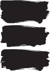 Fototapeta premium Abstract Black Brush Stroke on White Background
