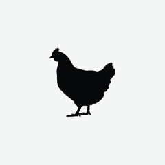 Download a high-resolution chicken vector graphic perfect for farm-themed designs, t-shirt prints, educational materials, and digital art.
