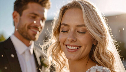 Braut und Br&auml;utigam