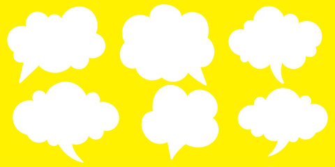 Speech bubble, speech balloon, chat bubble line art icon for apps and websites.