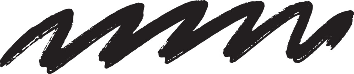 Marker Elements Texture Scratch Stroke Underlines Handdrawn