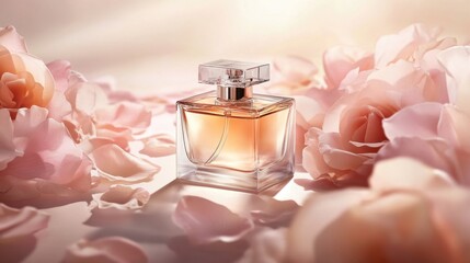 Luxury fragrance with delicate roses