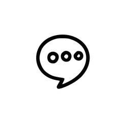 vector illustration of a speech bubble icon
