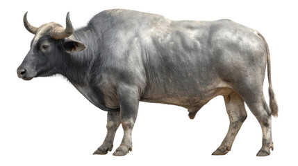  Majestic Gaur Portrait: A powerful, photorealistic gaur, showcasing its impressive size and commanding presence. Its imposing stature exudes strength and resilience.