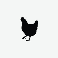 Download a high-resolution chicken vector graphic perfect for farm-themed designs, t-shirt prints, educational materials, and digital art.