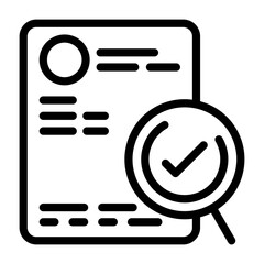 Background Check Outline Icon