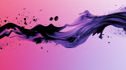 Vibrant abstract fluid art design