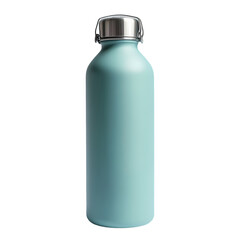 Teal Insulated Water Bottle isolated on transparent background
