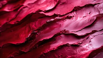 Vibrant red paint texture on surface