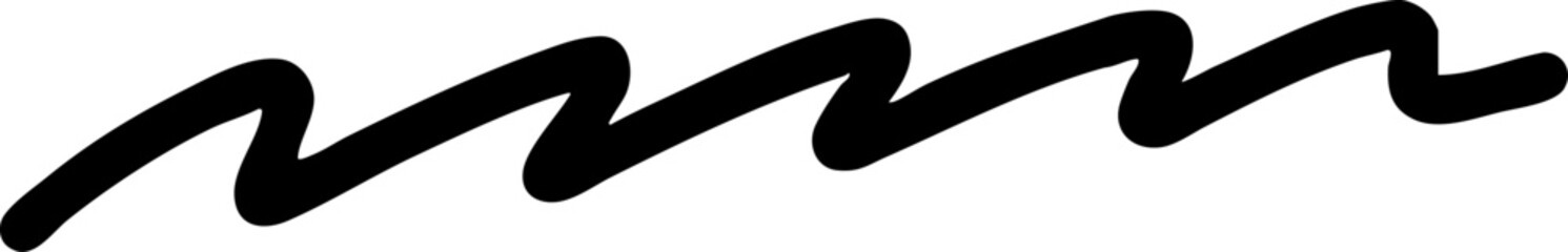 Marker Elements Texture Scratch Stroke Underlines Handdrawn