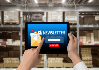 newsletter signup page on computer for customer to subscribe snugly newsletter update information to subscriber