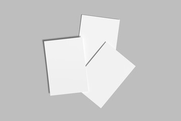 Realistic A4 Flyer Blank Mockup