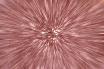 Abstract radial zoom motion background in soft pink tones