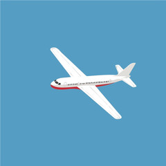 Passenger airplane vector design and illustration for motion graphics 