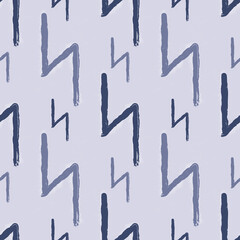seamless pattern with Runa sign in Scandinavian style
