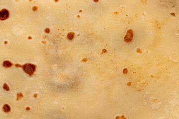 Pancake texture with brown spots