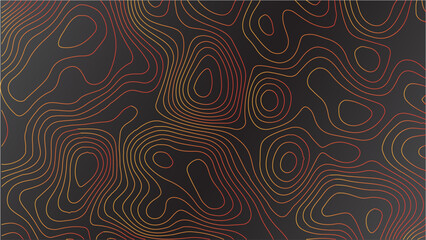 Topography contour line vector illustration with antique cartographic texture, aged paper effect, and realistic landform elevation designed for nature-inspired travel projects and adventure branding.